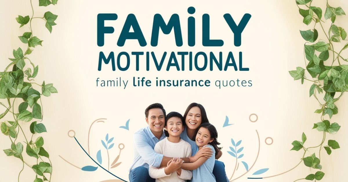 Family Motivational Family Life Insurance Quotes