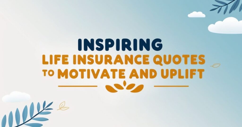 Inspiring Life Insurance Quotes to Motivate and Uplift