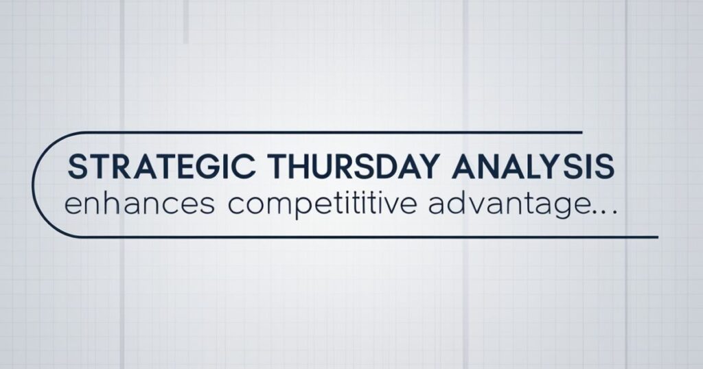 Thursday Positive Quotes  "Strategic Thursday analysis enhances competitive advantage.