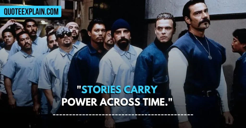 "Stories carry power across time." 