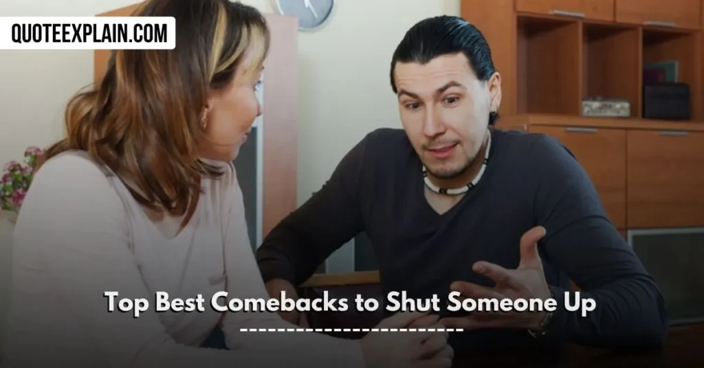 comebacks for shut up

