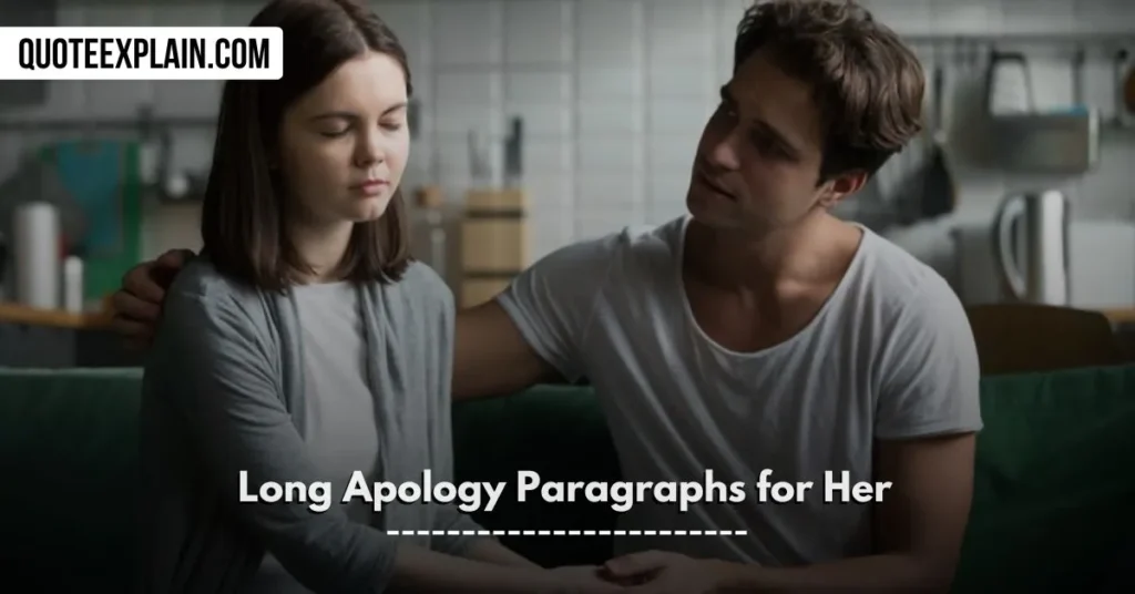 Long Apology Paragraphs for Her