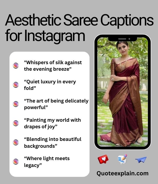 Aesthetic Saree Captions for Instagram