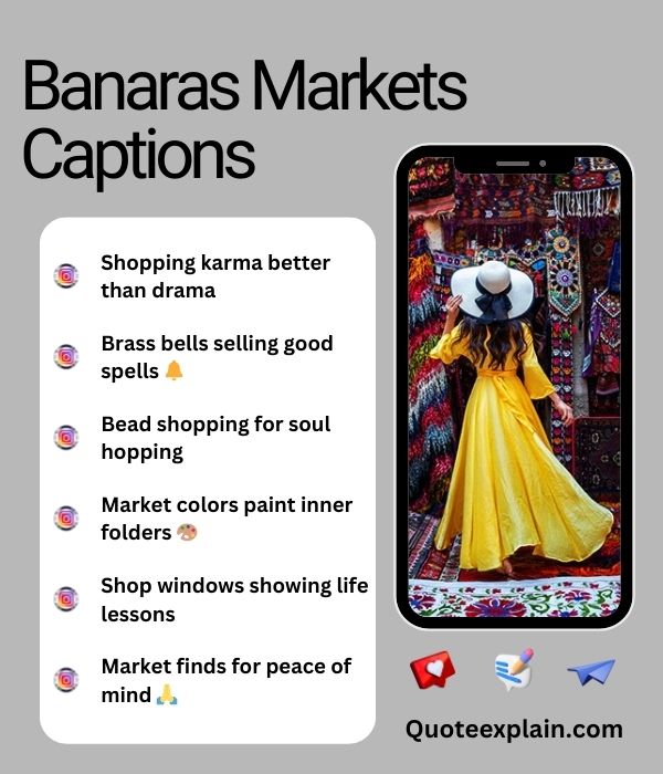 Banaras Markets Captions