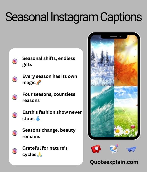 Seasonal Instagram Captions