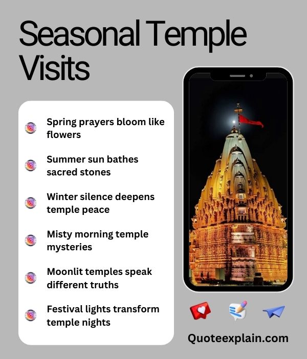 Seasonal Temple Visits