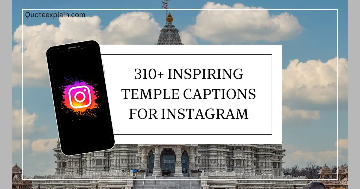 Temple Captions for Instagram